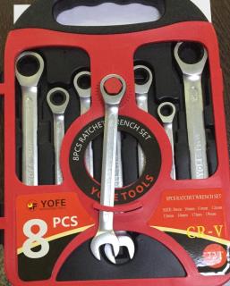 آچار ۸عددی یکسر جغجغه  چینی