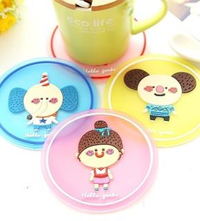 زیر لیوانی سیلیکونی فانتزی