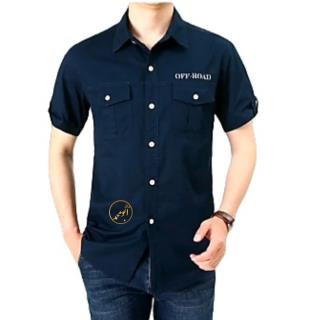 پیراهن ساده آستین کوتاه مارک OFF-ROAD