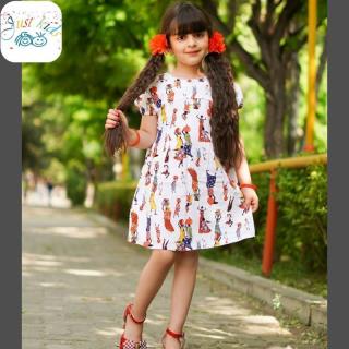 پیراهن نخی دخترانه سایز ۶۵