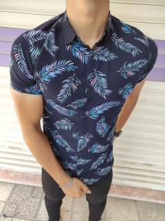 پیراهن هاوایی طرح برگ جدید