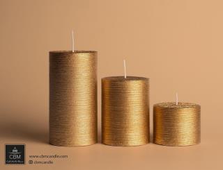 شمع استوانه متالیک ست ۷/۵