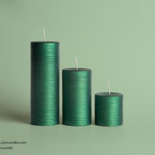 شمع استوانه متالیک ست ۵/۵