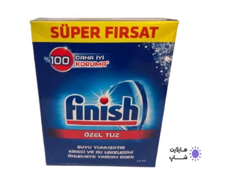 نمک ماشین ظرفشویی یک و نیم کیلویی فینیش Finish 1.5kg