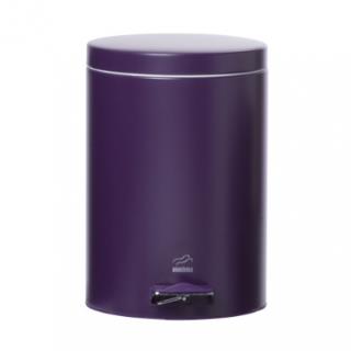سطل زباله پدالدار 6 لیتری بنفش مات