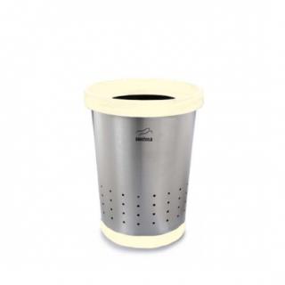 سطل زباله روزنامه استیل سفید