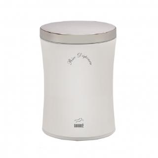 سطل برنج بدون پیمانه کمر باریک سفید استیل