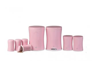 سرویس جهیزیه 8 پارچه کمرباریک صورتی لایت درفلزی