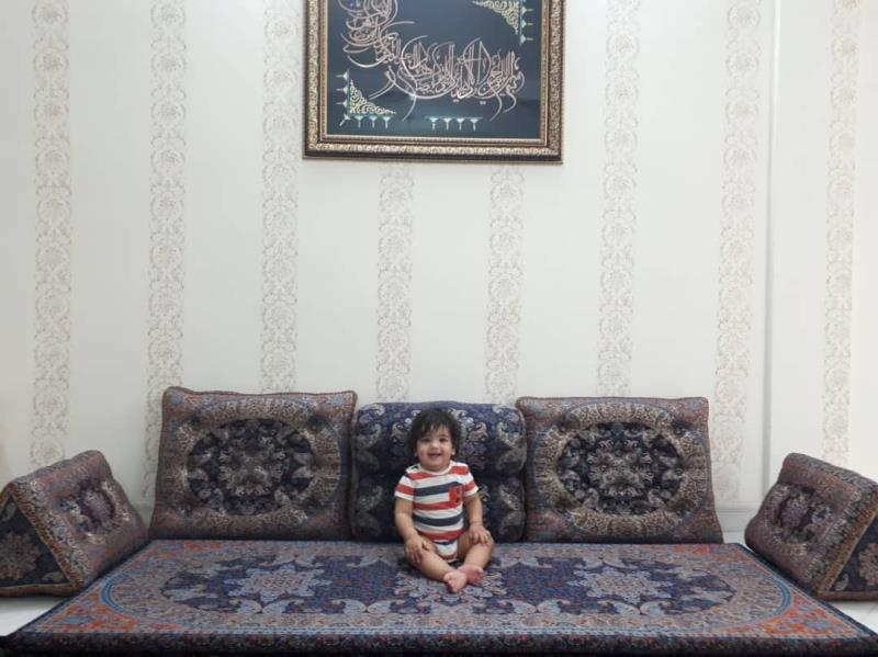 ست کامل ۹تکه پشتی سنتی ترمه شاه نشین در۶ رنگ و با کیفیت درجه یک
