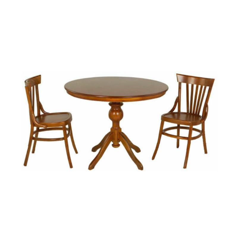 میز گرد وصندلی لهستانی رنگ بندب مختلف چوب راش گرجستان
