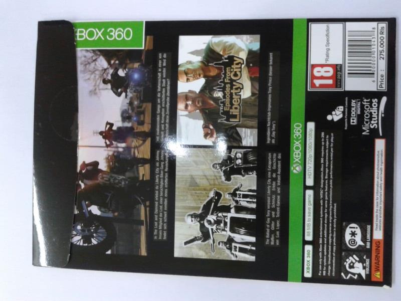 بازی ایکس باکس 360 Grand Theft Auto Liberty City