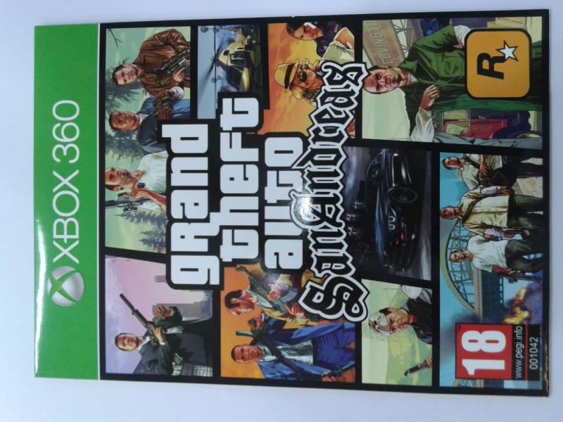 بازی ایکس باکس 360 Grand Theft Auto San Andreas