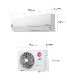 کولر گازی 24000 هزار ال جی دوال اینورتر ای کنترل امپر مدل AMPU26K