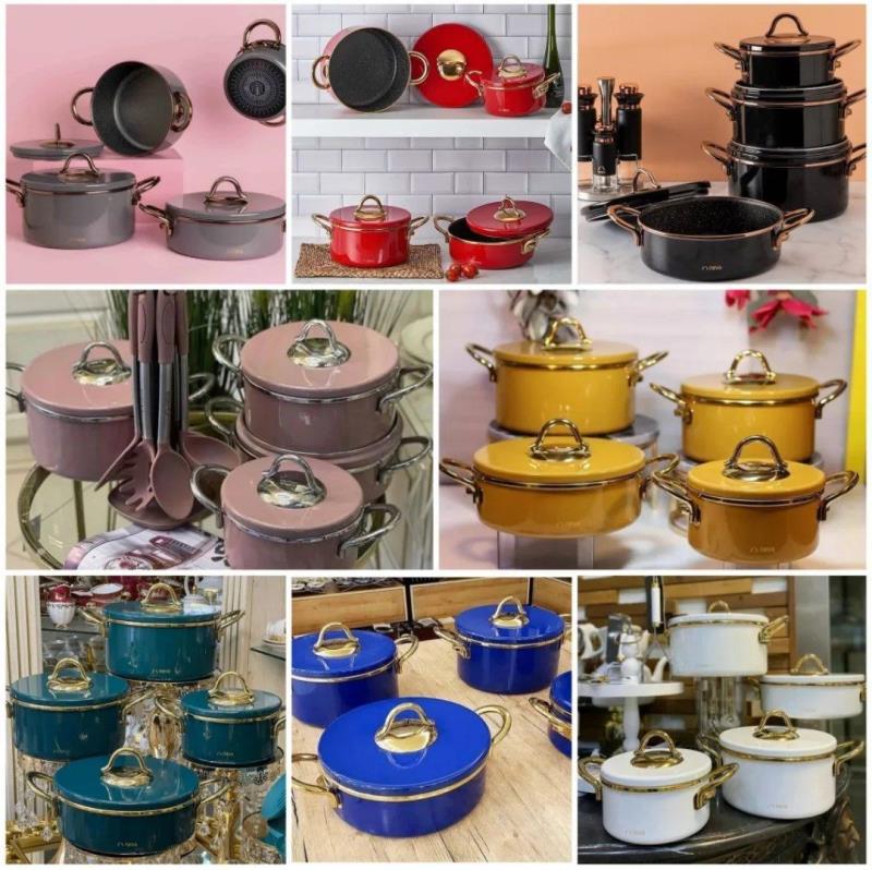 ست قابلمه neva آبی