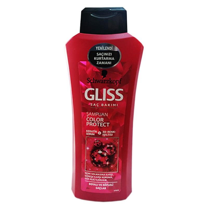 شامپو گلیس قرمز مخصوص موهای رنگ شده مدل COLOR PROTECT