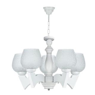 لوستر چوبی ۵ شاخه طرح تیک wt