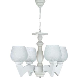 لوستر چوبی ۴ شاخه طرح تیک wt