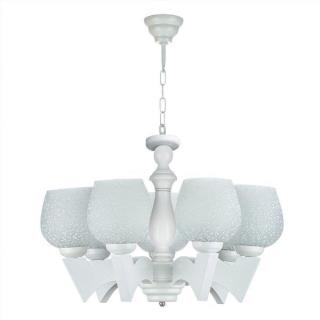 لوستر چوبی ۷ شاخه طرح تیک wt