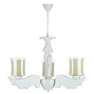 لوستر چوبی ۳ شاخه بال فرشته wt