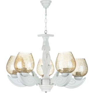 لوستر چوبی ۵ شاخه wt