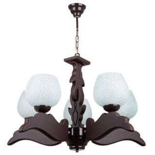 لوستر چوبی ۵ شاخه بال فرشته بر عکس br