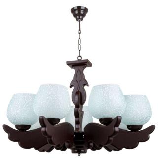 لوستر چوبی ۷ شاخه بال فرشته br