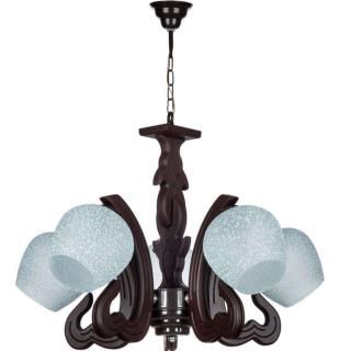 لوستر چوبی ۵ شاخه br