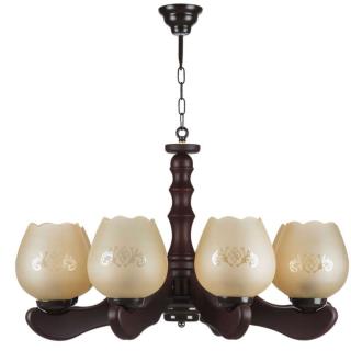 لوستر چوبی ۸ شاخه br