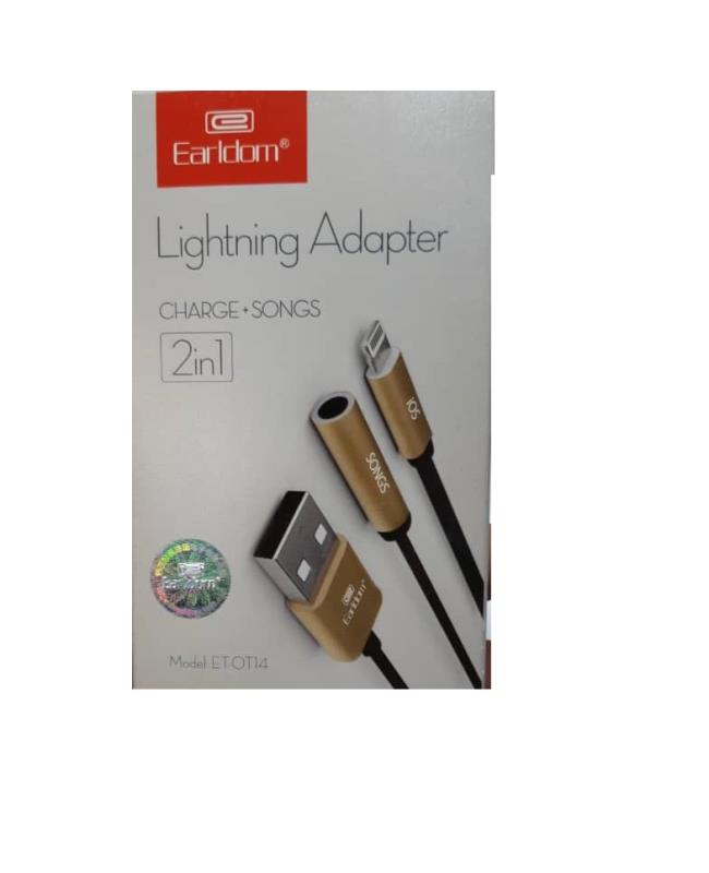 کابل Lightning Adapter Charger + Songs 2in1 Model ET-OT14