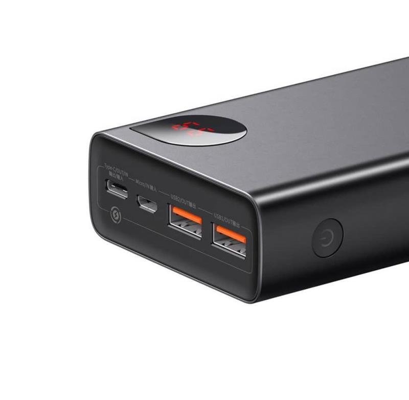 پاوربانک 30000mAh فست شارژ باسئوس مدل Adaman Metal توان 22.5 وات