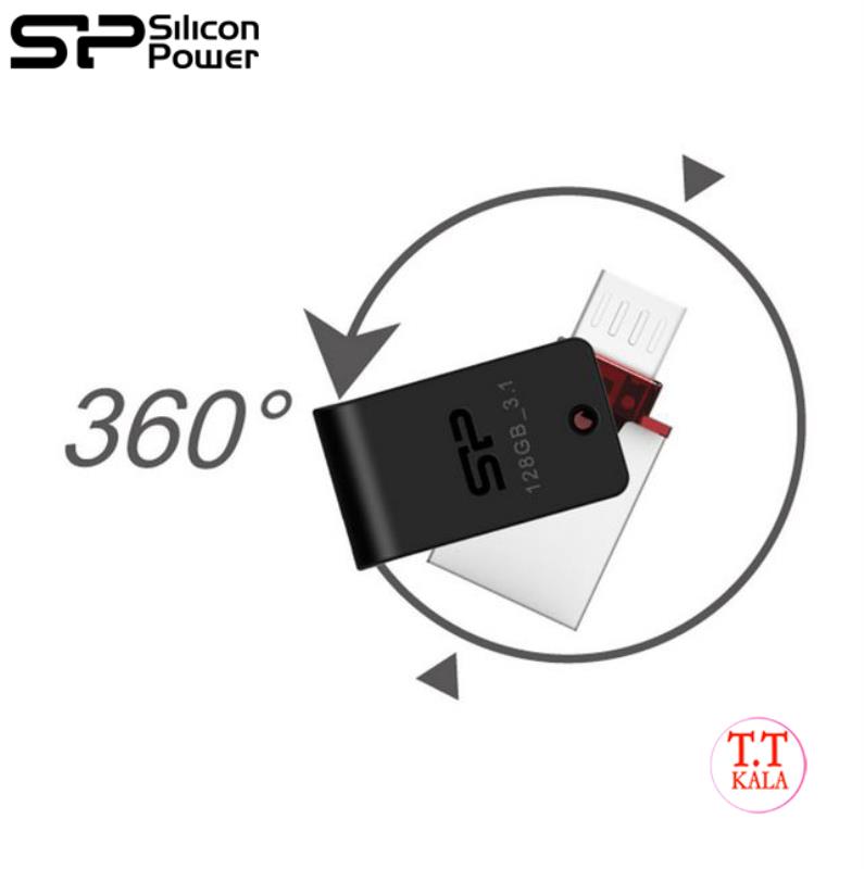 فلش مموری USB3.0 OTG سیلیکون پاور مدل X31 ظرفیت 8 گیگابایت