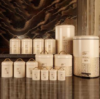 سرویس اشپزخانه 15 پارچه بونسای کرم