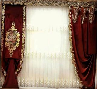 پرده مدل سلطنتی2235