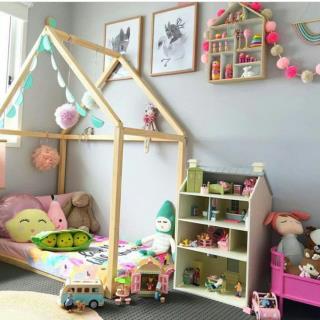 تخت  کلبه ای کودک