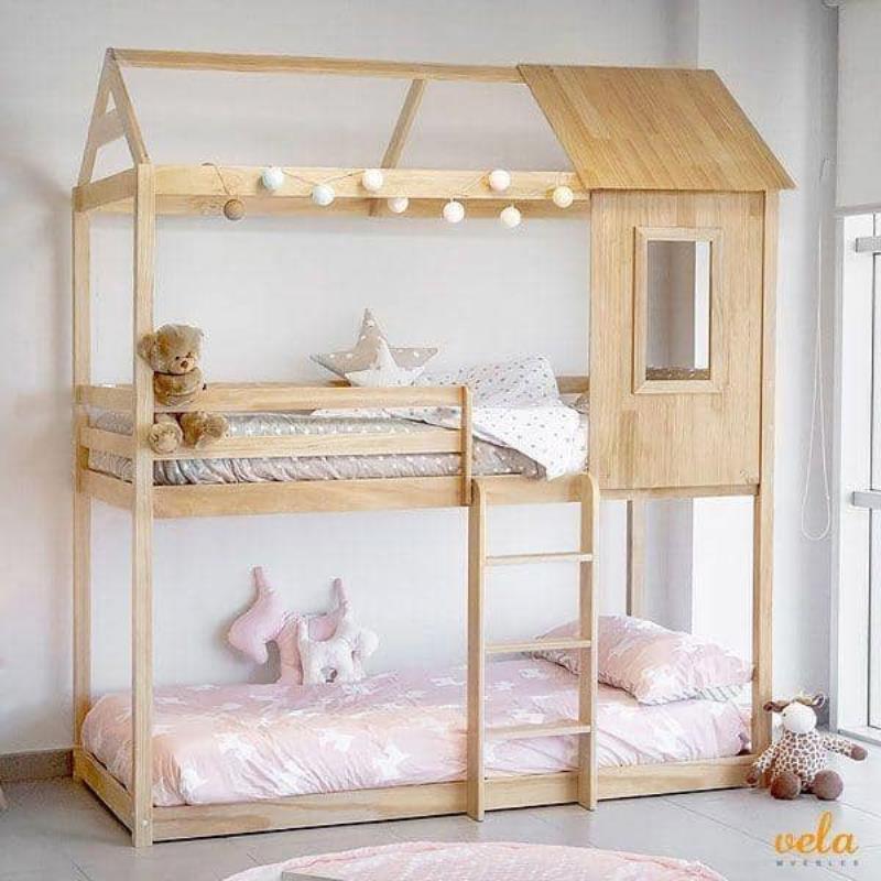 تخت دو طبقه کلبه ای نوجوان