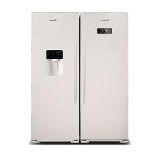 یخچال و فریزر دوقلو الکترواستیل مدل کانورت 23 (سفید چرم)