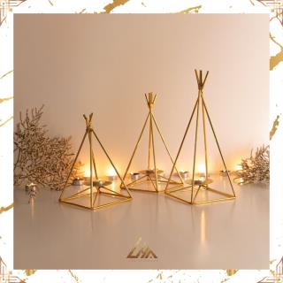 جاشمعی سرخ پوستی طلایی ۳ تایی