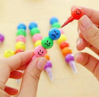 مداد فشنگی ایموجی دار بسته 2 عدد