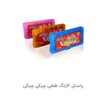 مداد شمعی ۱۲ رنگ چیکی چیکی