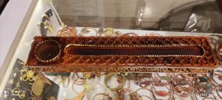 جا عودی و شمعی با چرم شتر