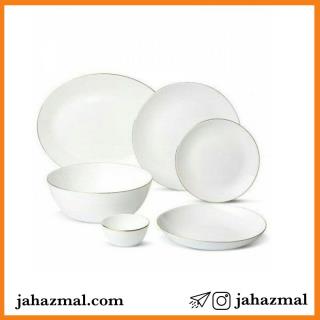 سرویس  26پارچه آرکوپال لب طلا گرد