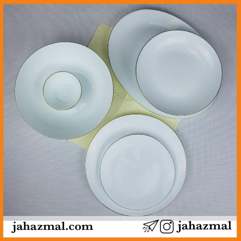 سرویس  26پارچه آرکوپال لب طلا گرد