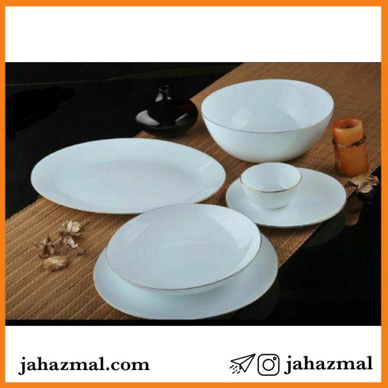سرویس  26پارچه آرکوپال لب طلا گرد
