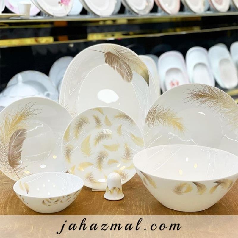 سرویس غذاخوری پارس اپال طرح Peacock کد 921