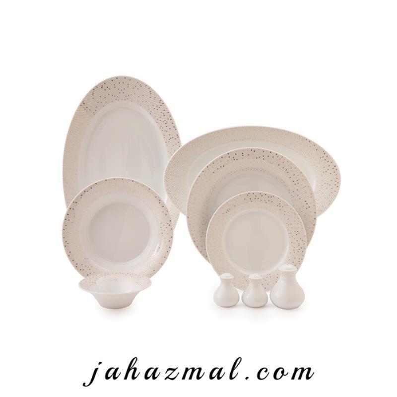 سرویس چینی زرین طرح سان رایز 108 پارچه(عالی)