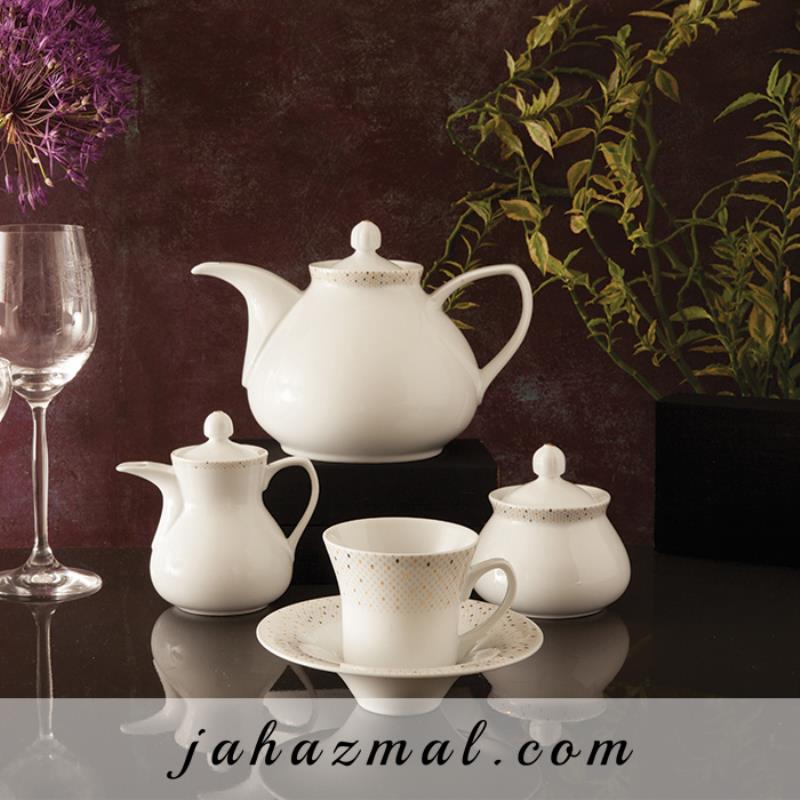 سرویس چینی زرین طرح سان رایز 108 پارچه(عالی)