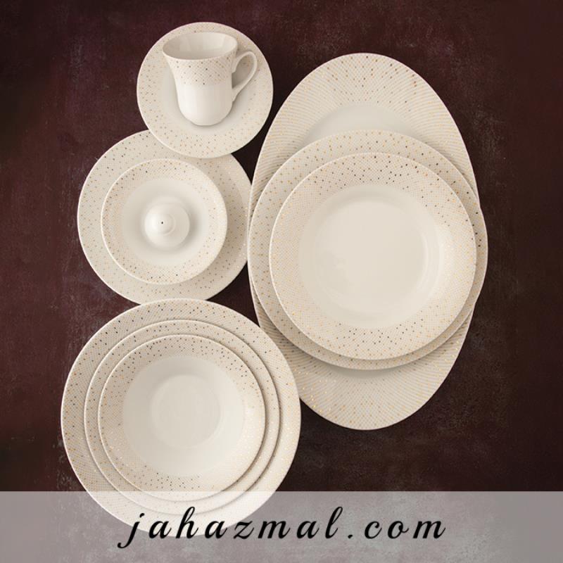 سرویس چینی زرین طرح سان رایز 108 پارچه(عالی)