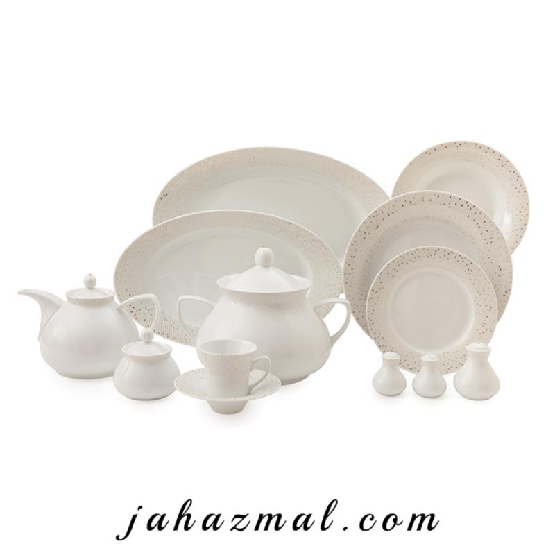 سرویس چینی زرین طرح سان رایز 108 پارچه(عالی)