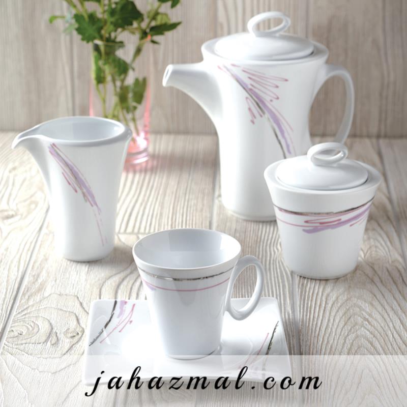 سرویس چینی زرین طرح آلبا پلاتینی 97 پارچه(عالی)