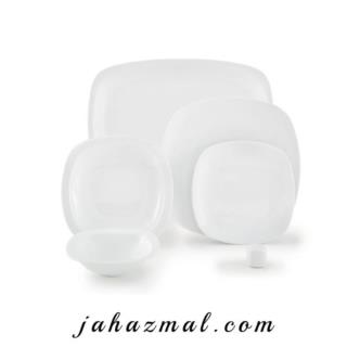 سرویس چینی زرین طرح سفید 27 پارچه(عالی)